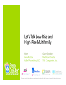 Decoding Multifamily: Let's Talk Low Rise and High Rise Multifamily: Download Handout thumbnail