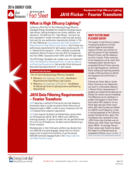 Fact Sheet: Residential High Efficacy Lighting JA10 Flicker – Fourier Transform thumbnail